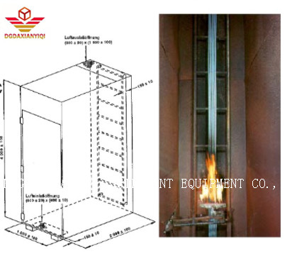 Оборудование для испытания вертикального распространения пламени Кабель для поверхностной воспламеняемости 200 кг