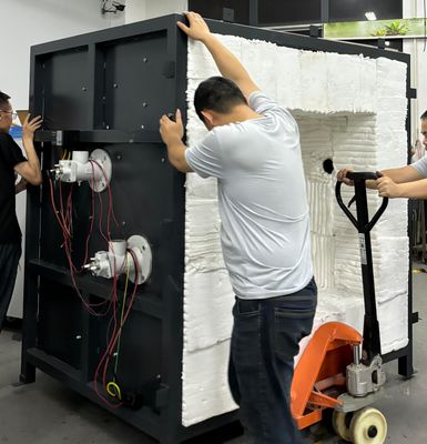 Стальная конструкция Огнестойкая Пробная испытательная печь Высокотемпературная стойкость ниже 1300 C