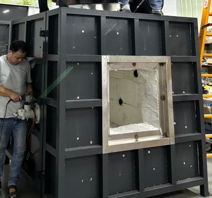 1300C Операционная температура Стальная конструкция Огнеупорная покрытие испытательная печь с 2,0 мм диаметром проволоки