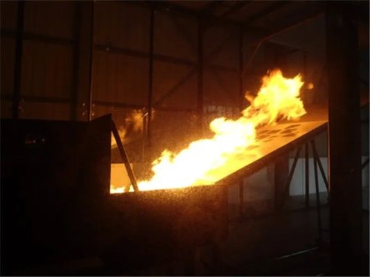 UL790 Лабораторное испытательное оборудование Огневые испытания крышных покрытий Проверка воспламеняемости для фотоэлектрических панелей