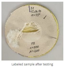 Устройство для испытания абразионной защиты мотоциклов с Дармштадтской машиной EN17092-1