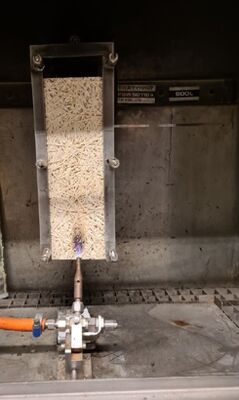 EN ISO 11925 Испытание воспламеняемости строительных материалов - Испытание одного источника пожара