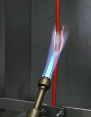 ASTM D 6096-21 DX8363 Оборудование для испытания проволоки Испытание вертикальным пламенем для одного кабеля IEC 60332-1